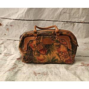 Patricia Nash Fruit Print Leather Satchel Shoulder Bag